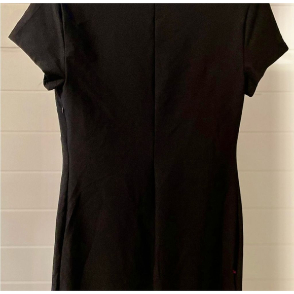 Wild Fable Black Mini Dress with a square neckline and tie detail side zipper - Picture 5 of 7